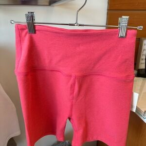Beyond Yoga Pink Biker Shorts
